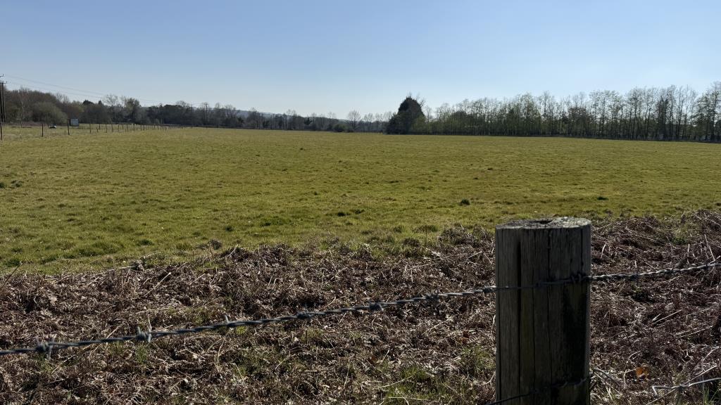 Lot: 48 - VACANT PARCEL OF LAND EXTENDING TO MORE THAN 15 ACRES WITH BARN - External view of land facing south from road boundary
